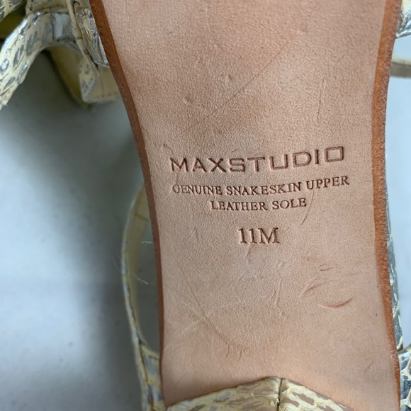 Max Studio Nuance Silver Snake 11 Strappy Snake - Picture 2 of 8